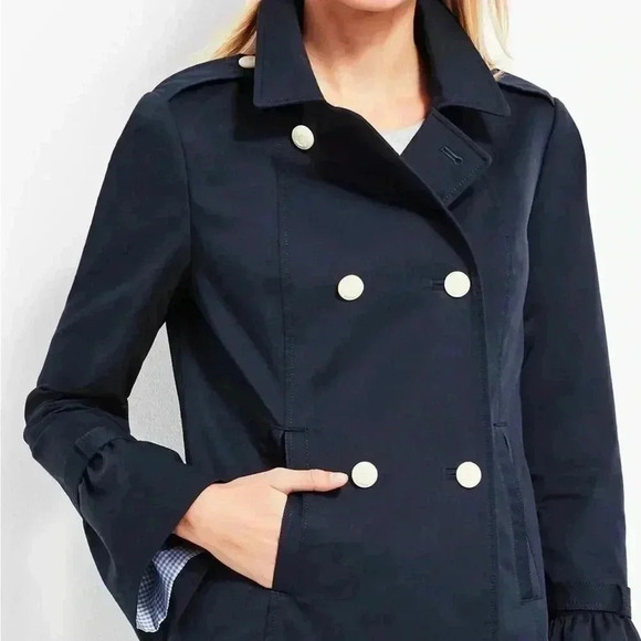 Talbots Cotton Pea Coat NWT - Picture 2 of 12